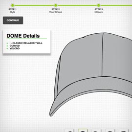 DOME Hats cap builder